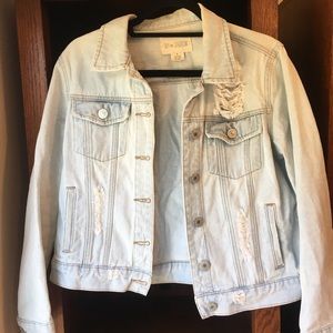 Tillys light washed jean jacket
